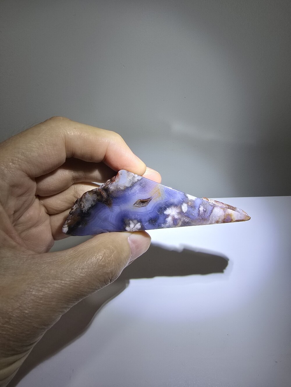 Blue Flower Agate Crystal Freeform #K